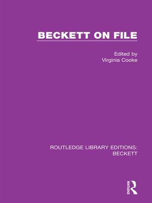 cover image of Beckett on File